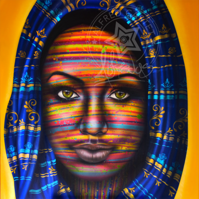 100*100 - Aérosol et huile sur toile